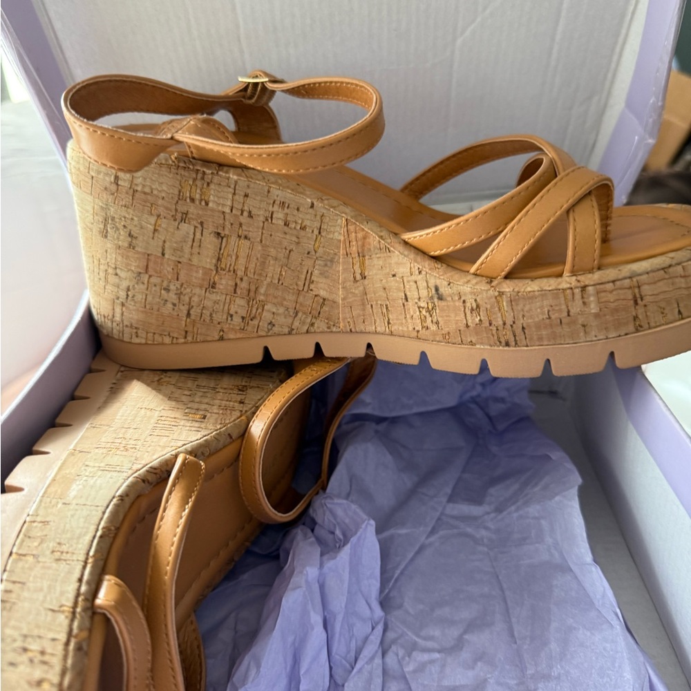 Tan Madden Girl Wedge Sandals